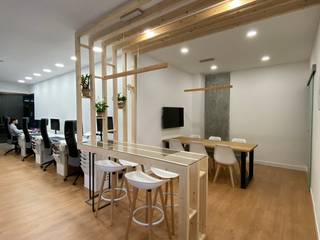 REFORMA INTEGRAL LOCAL DE OFICINAS. Palafox 20, O2 eStudio BIM arquitectos S.L.P O2 eStudio BIM arquitectos S.L.P Commercial spaces Wood Wood effect