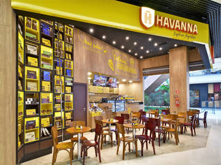 Havanna Café, Shopping Parque da Cidade, AVR Studio Arquitetura AVR Studio Arquitetura Ticari alanlar