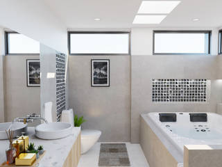 Baño principal, Arquydesign Arquydesign 모던스타일 욕실 세라믹