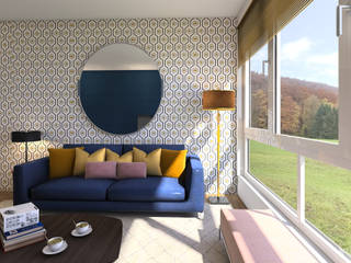 1960s total refurb, Digital interior designer Digital interior designer Modern living room