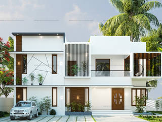 Modern_contemporary_Design, ArchINstructure Pvt.Ltd ArchINstructure Pvt.Ltd Villas Concrete