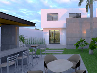 CASA VILLAMAR Tijuana Baja California, Gutierrez Aldana Arquitectos Gutierrez Aldana Arquitectos Front yard