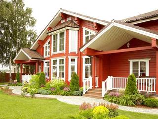 6+2 544 m2 Ahşap Malikane, Çağlar Wood House Çağlar Wood House Wooden houses Wood Red
