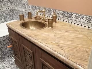 Столешница. Камень Тайгер, Travertine.top Travertine.top Bathroom Stone