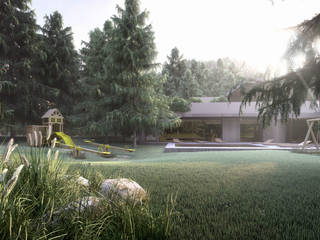 Render Architettonici_Render Esterni per Pratiche e Studi di Fattibilità, Render db Studio Render db Studio Casas ecológicas