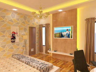 Bhopal Apartment, Gurooji Designs Gurooji Designs Small bedroom