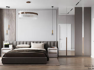 Современная спальная комната, Студия дизайна Натали Студия дизайна Натали Moderne Schlafzimmer