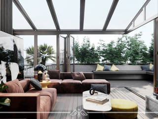 Interior Design - Green IV, GAF Design Studio GAF Design Studio Dach