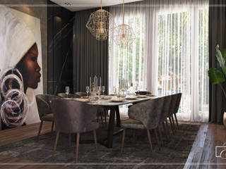 Interior Design - Katameya, GAF Design Studio GAF Design Studio Phòng ăn phong cách hiện đại