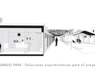 Concurso "Mi casita" A Coruña, Ana Cabo Ana Cabo Rumah prefabrikasi Aluminium/Seng White