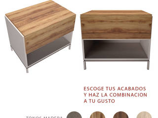 MUEBLES PARA CASA , Nunco Mobler Nunco Mobler BedroomBedside tables Chipboard Wood effect