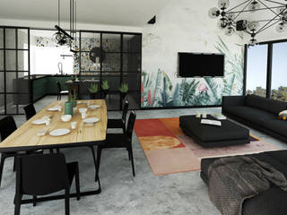 DOM POD KRAKOWEM 240 M2, Studio4Design Studio4Design Living room Concrete