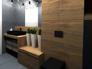 DOM W TYCHACH, Studio4Design Studio4Design Modern bathroom Tiles