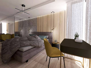 LUKSUSOWY APARTAMENT W ZAKOPANEM, Studio4Design Studio4Design Cuartos pequeños Azulejos