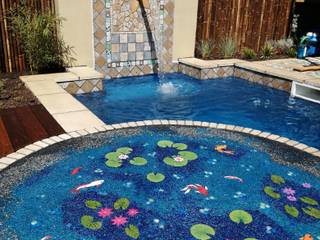 Kleiner Garten mit Pool, Neues Gartendesign by Wentzel Neues Gartendesign by Wentzel Garden Pool Blue