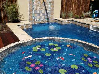 Kleiner Garten mit Pool, Neues Gartendesign by Wentzel Neues Gartendesign by Wentzel Kolam renang halaman