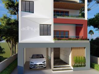 Residence for Mr.Ganapathy at Redhills, Chennai, Adhya Associates Adhya Associates Вілли