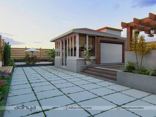An Alluring Rooftop Garden for Ms.Manasa, Adhya Associates Adhya Associates Тераса