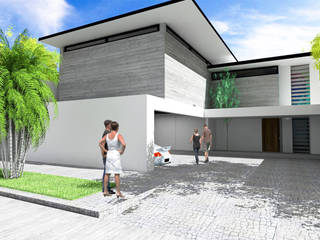 RESIDENCIA 4A, ARCHITECHS4LIFE STUDIO ARCHITECHS4LIFE STUDIO Casas de estilo minimalista