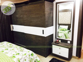 2BHK Modern Interior., 360 Degree Interior 360 Degree Interior Small bedroom Plywood