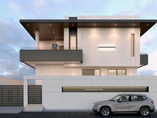 Gaur Bhawan, Ravi Prakash Architect Ravi Prakash Architect Single family home Reinforced concrete