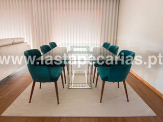 Casa Particular, Vila do Conde, IAS Tapeçarias IAS Tapeçarias Modern dining room Textile Amber/Gold