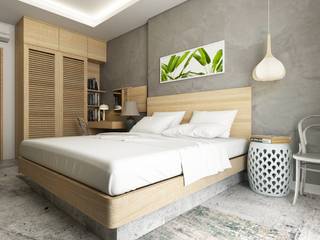 3BHK @ Horamavu, Redpost Interiors Redpost Interiors Kamar Tidur Gaya Asia