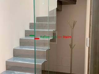 Scala a nastro Mod.Onda Metal B-E-Glass, Italian Fashion Stairs Italian Fashion Stairs Scale