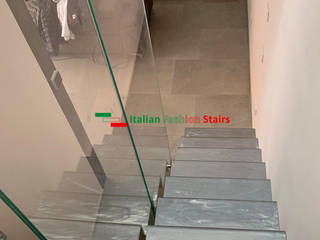Scala a nastro Mod.Onda Metal B-E-Glass, Italian Fashion Stairs Italian Fashion Stairs Trap