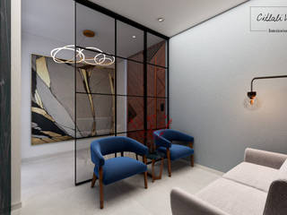 Casa Moderna Zacatecas, Citlali Villarreal Interiorismo & Diseño Citlali Villarreal Interiorismo & Diseño Modern corridor, hallway & stairs