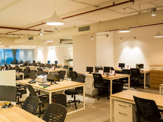 NISA GLOBAL OFFICE, M.A.D.E by Urvashi Sathaye M.A.D.E by Urvashi Sathaye Espacios comerciales