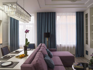 Двухкомнатная квартира в ЖК Премьер Палас, InScale InScale Classic style living room