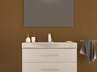 Mobile bagno sospeso 104 cm in 4 colori con cassetti, Bagno Italia Bagno Italia Ванна кімната MDF