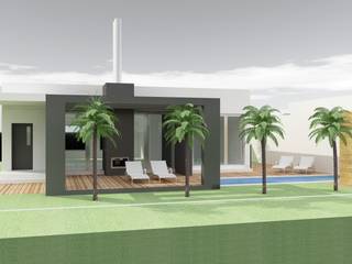 Villa's met zwembad, MEF Architect MEF Architect Biệt thự Bê tông Black