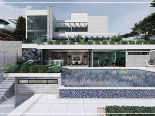 Projeto Residencial alto padrão, Juan Jurado Arquitetura & Engenharia Juan Jurado Arquitetura & Engenharia 排屋