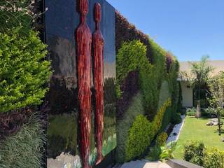Vitromosaico monumental para jardín, MKVidrio MKVidrio Garden Pool Glass Red