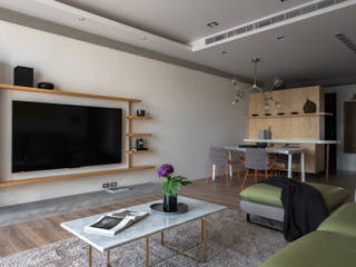 木沐, 維度空間設計有限公司 維度空間設計有限公司 Industrial style living room