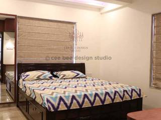 3BHK Duplex Interior Design Kolkata – Beautiful Modern Home – Mita Das, Cee Bee Design Studio Cee Bee Design Studio Small bedroom