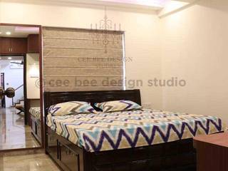 3BHK Duplex Interior Design Kolkata – Beautiful Modern Home – Mita Das, Cee Bee Design Studio Cee Bee Design Studio Small bedroom