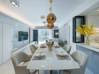 An Innovative Living Space - Parc Royale, Hong Kong, Grande Interior Design Grande Interior Design Moderne Esszimmer