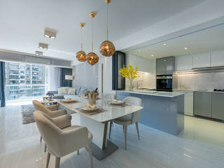 An Innovative Living Space - Parc Royale, Hong Kong, Grande Interior Design Grande Interior Design Moderne Esszimmer