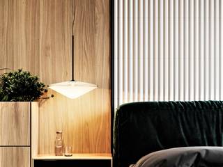 現代經典室內設計 Modern classic interior design, May kong 美空設計 May kong 美空設計 Small bedroom Plywood