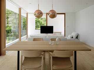 063大町青木湖Yさんの家, atelier137 ARCHITECTURAL DESIGN OFFICE atelier137 ARCHITECTURAL DESIGN OFFICE Living room Wood Wood effect