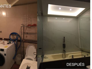 Remodelación de departamento , OHANA STUDIO OHANA STUDIO Eclectic style bathroom