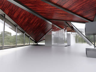 Haus R, Najjar - Najjar Architekten Najjar - Najjar Architekten Modern Living Room Solid Wood Brown