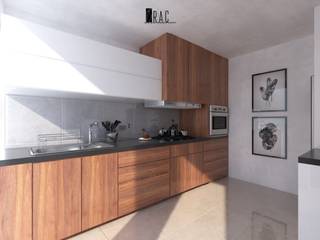 COCINA AN, RAC Arquitectura RAC Arquitectura Petites cuisines Bois Effet bois