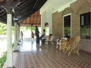 Thanikachalam House , Benny Kuriakose Benny Kuriakose Asian style corridor, hallway & stairs