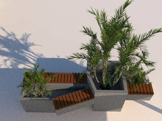 Landscape Design of Aero Arcade, Mohali, Maplle Studio Maplle Studio Commercial spaces Wood Wood effect