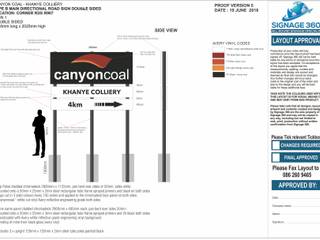 Canyon Coal Mines, SIGNAGE 360 PTY LTD SIGNAGE 360 PTY LTD