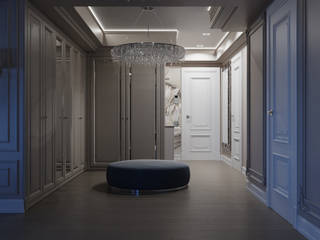 Интерьер в классическом стиле, Студия дизайна Натали Студия дизайна Натали Klassischer Flur, Diele & Treppenhaus